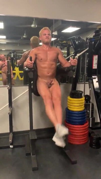 brian mare add erection in gym photo